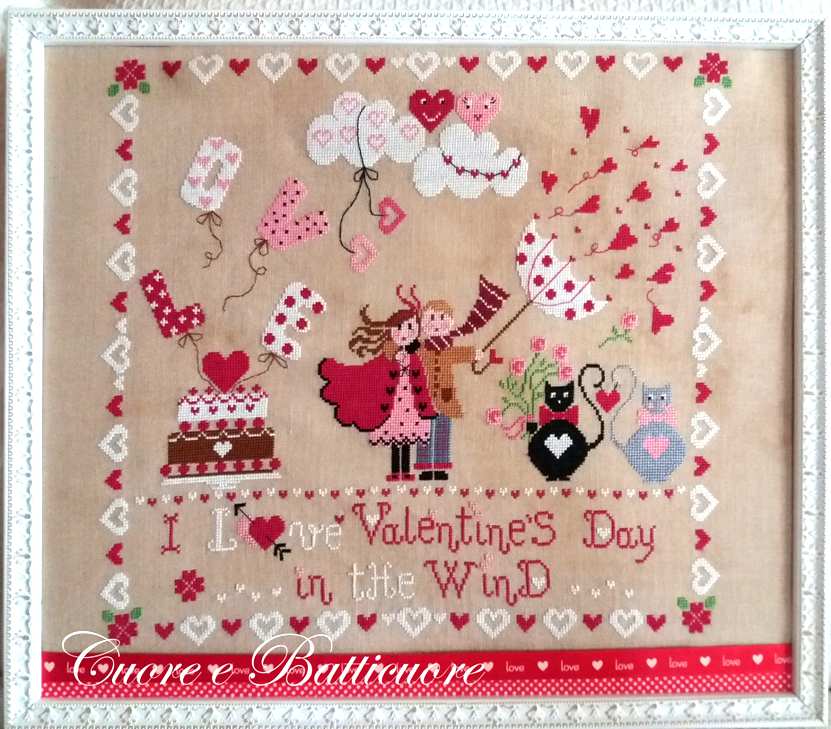 Valentine's Day in the Wind - Cuore e Batticuore - Cross Stitch Chart