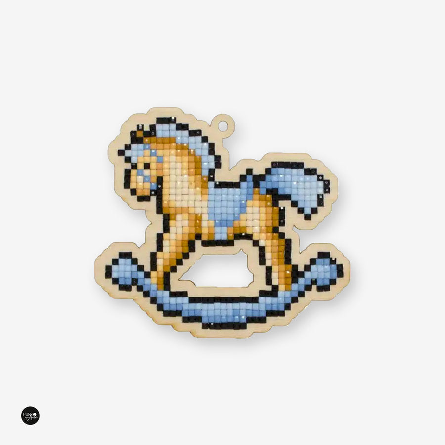 Kit de punto diamante Wizardi WWP250 Caballo Mecedora. Wizardi Kit Punto Diamante