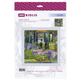Kit de punto de cruz Riolis 2338 – Paisaje con Cipreses de G. Klimt, 40 × 40 cm