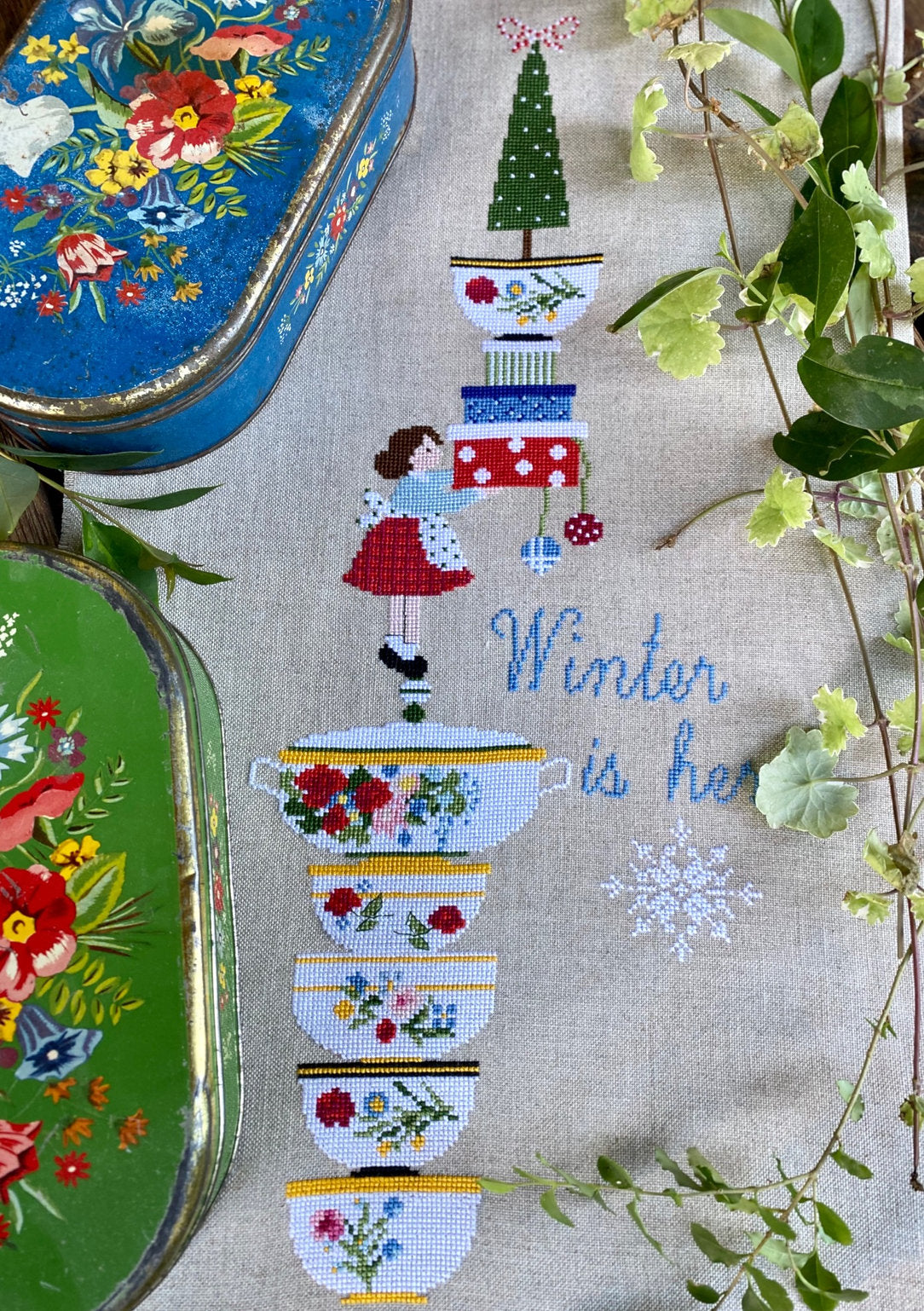 Winter ist da - Lilli Violette - Kreuzstichmuster