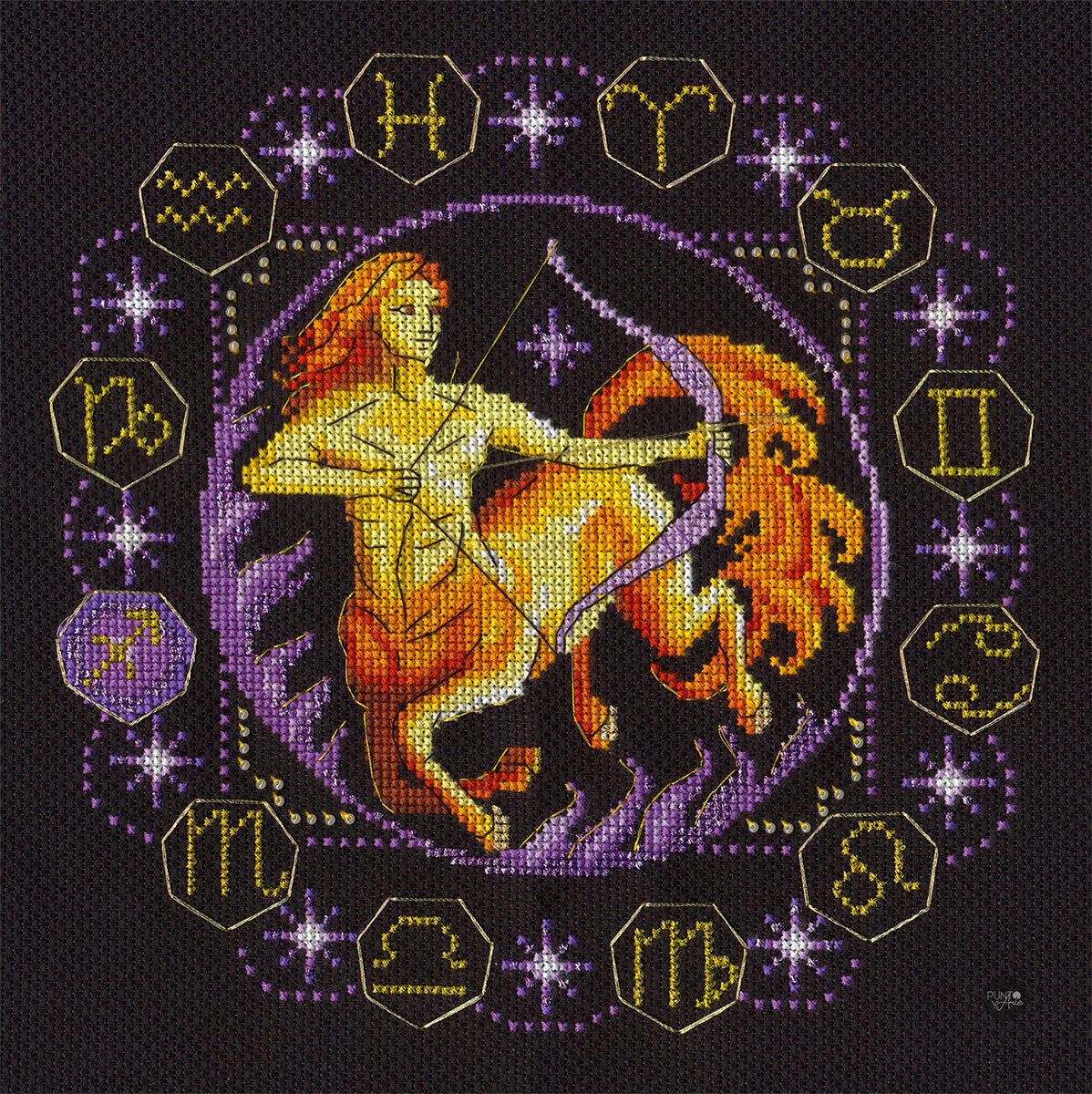 Signs of the zodiac. Sagittarius - Panna - Cross Stitch Kit ZN-0930