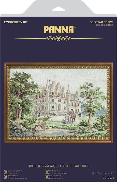 Jardins du château - Panna Oro - Kit de point de croix ZU-7096