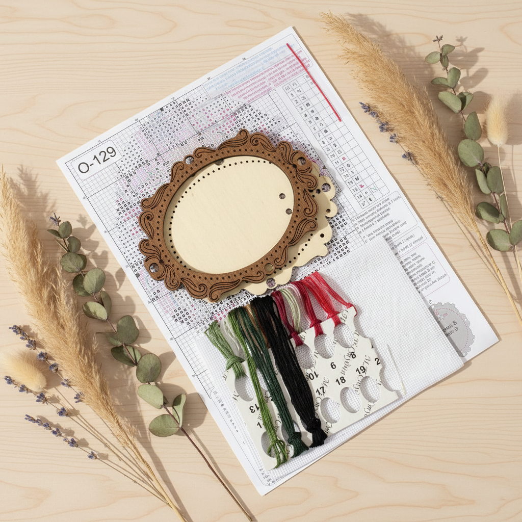 MP Studia SO-129 Broderie en bois – Miniature « Forêt de canneberges »