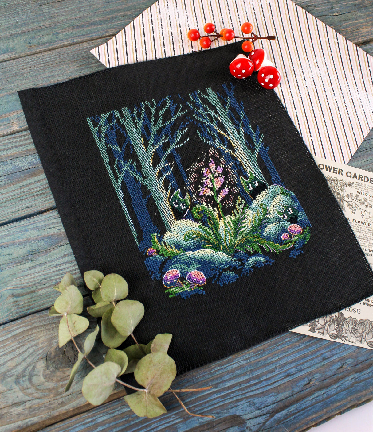 Cross Stitch Kit "Fern Blossom" SM-662 by MP Studia