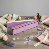 Needle Organizer on Wooden Base, LAVENDER with 100 Holes OG-061