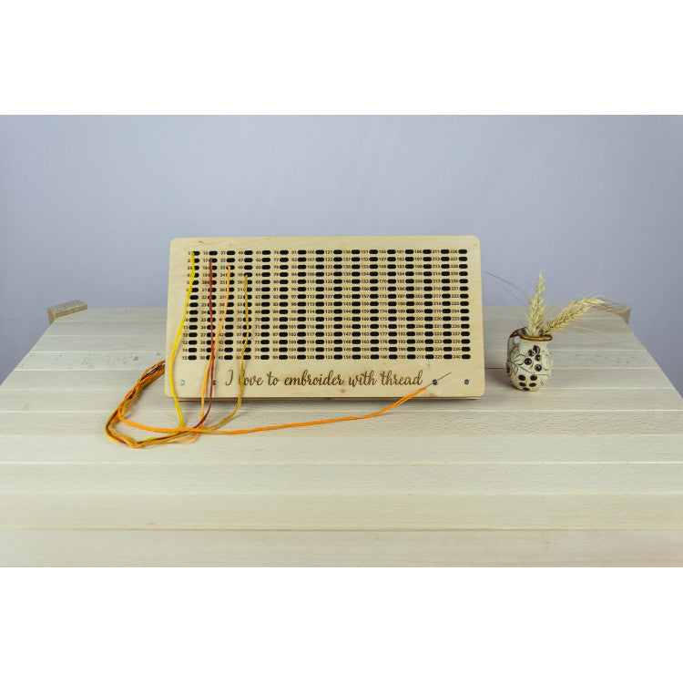 Wooden Needle Organizer, 240 Holes OG-082