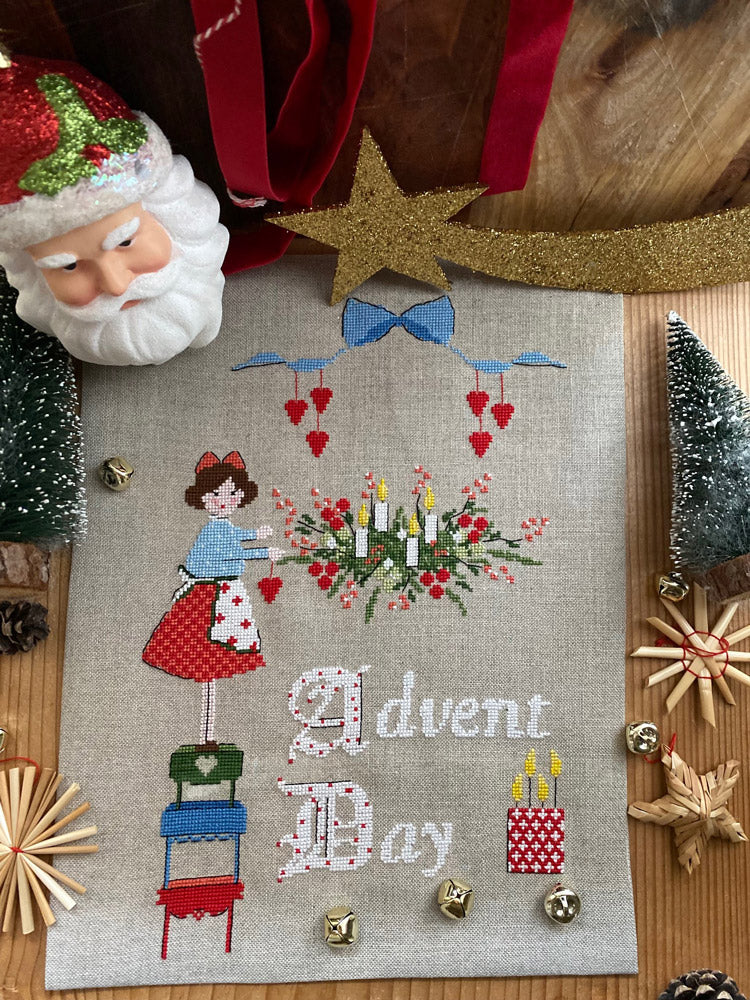 Adventskalender - Lilli Violette - Kreuzstichmuster