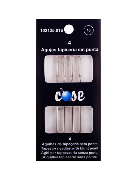 Agujas de tapicería sin punta níquel Cose 102125 nº 16