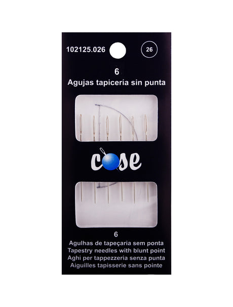 Agujas de tapicería sin punta níquel Cose 102125 nº 26