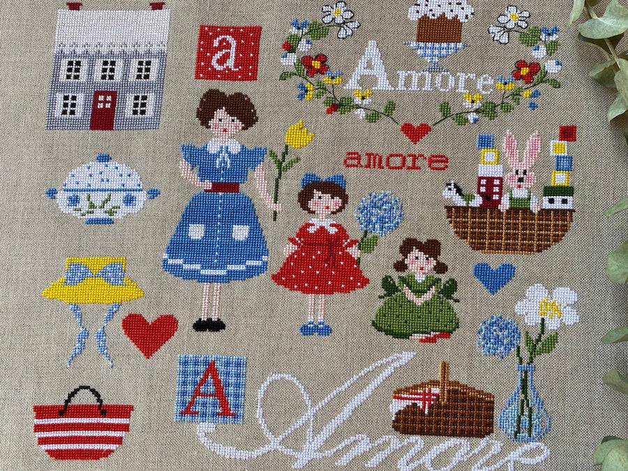 Amore - Lilli Violette - Gráfico de punto de cruz