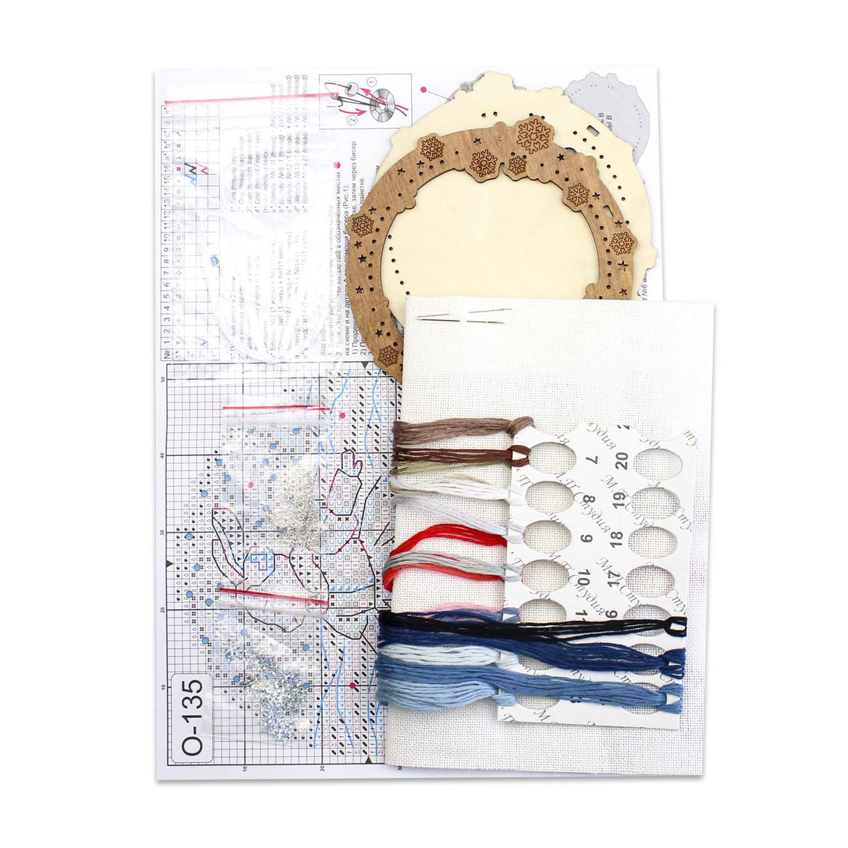 Bordado en madera MP Studia SO-135 – Miniatura “En el río helado”