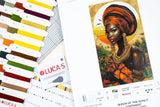 Kit de Punto de Cruz Luca-S GOLD - Queen of the Sunlit Continent B720