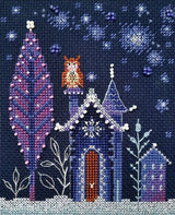 Cross Stitch Kit "Cabin with Owl" RTO C377