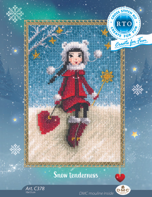 Cross Stitch Kit "Snow Tenderness" by RTO C378: Capture the Winter Magic