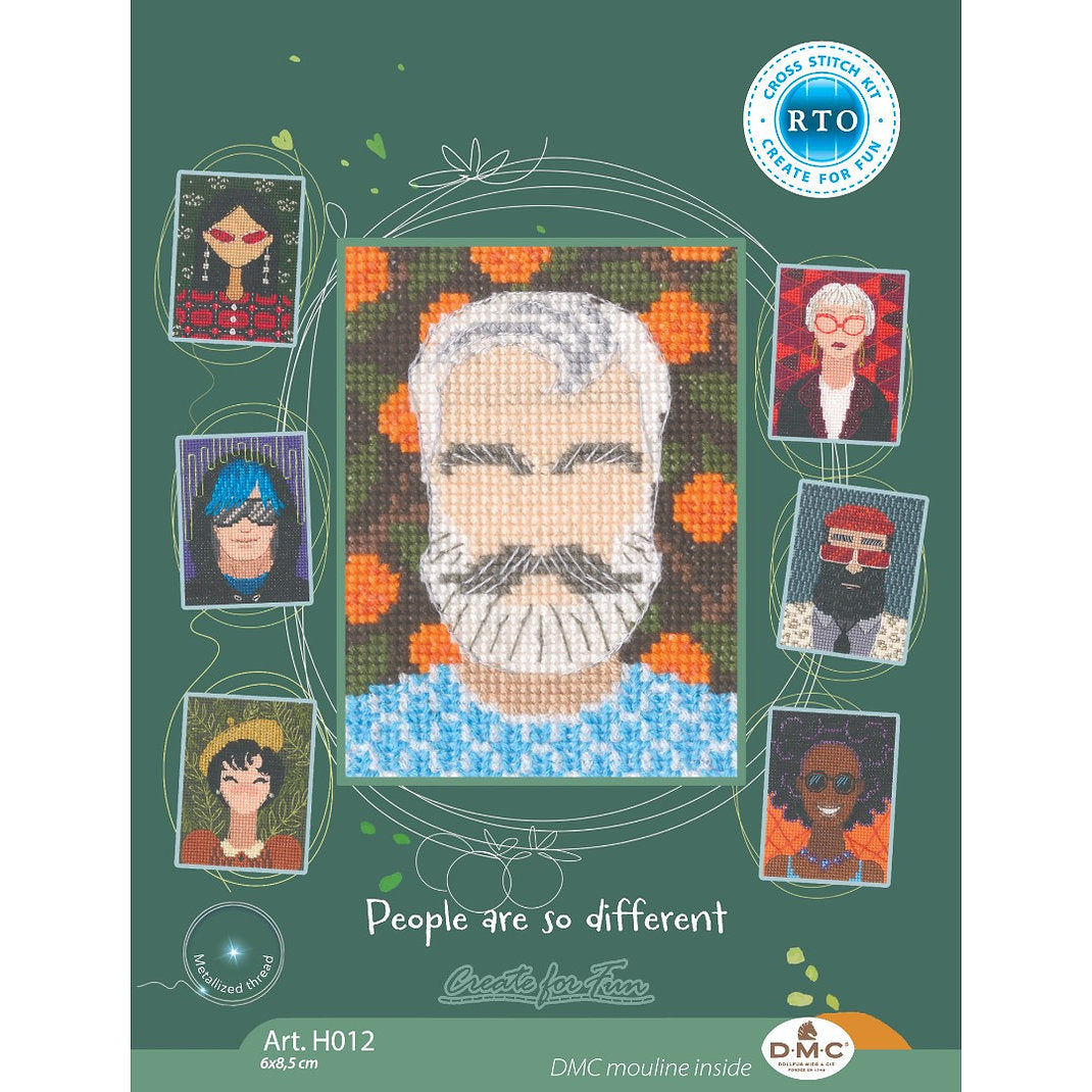 Counted Cross Stitch Kit - People are Different H012