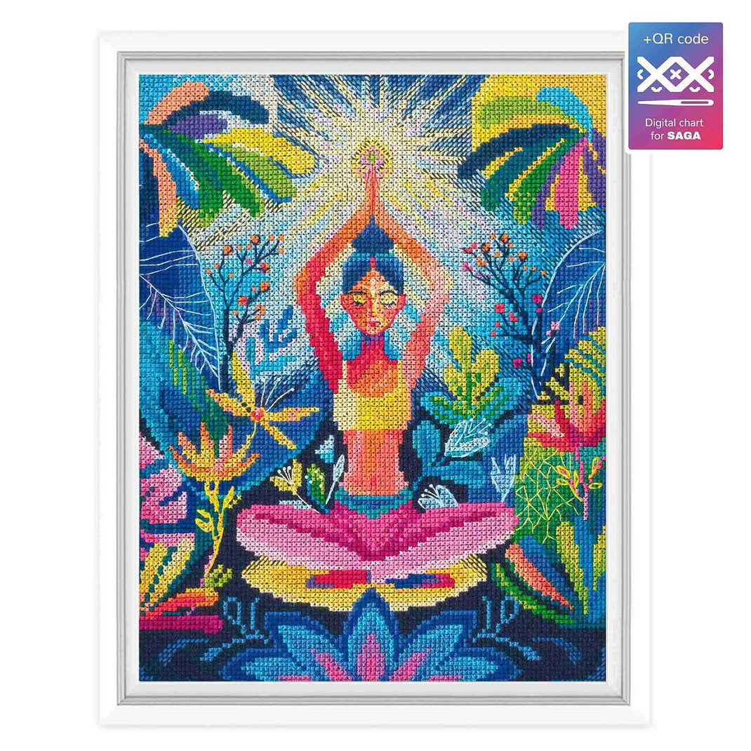 Kit de Punto de Cruz Contado "Yoga Practice" – RTO M1069