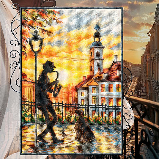 Kit de Punto de Cruz Contado "Morning Jazz" – RTO M1059
