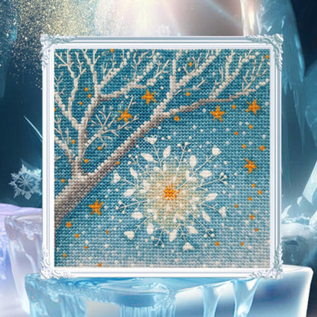 Kit de point de croix « Flocon de neige à souhait magique » par RTO C381