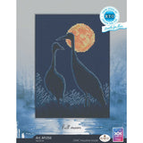Kit de Punto de Cruz Contado "Full Moon Bird" – RTO M1056