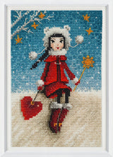 Kit de point de croix « Tendresse des neiges » par RTO C378 : Capturez la magie de l'hiver