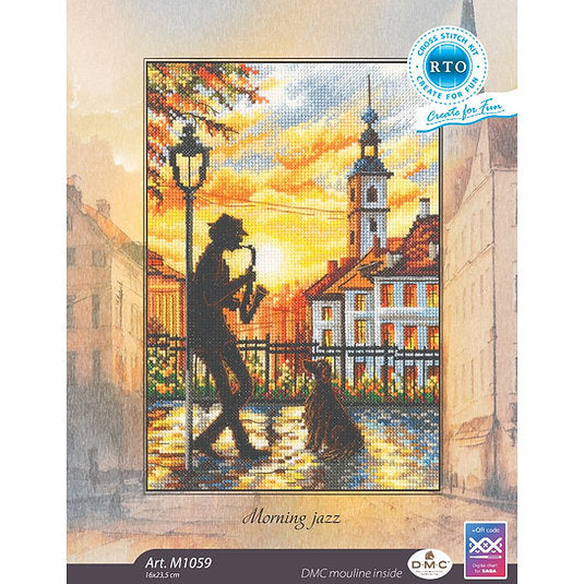 Kit de Punto de Cruz Contado "Morning Jazz" – RTO M1059