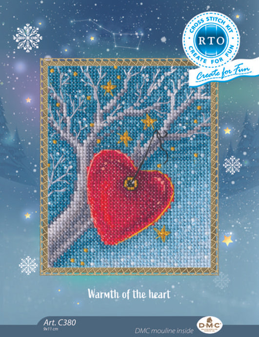 RTO C380 "Warmth of the Heart" Cross Stitch Kit: A Winter Hug in Every Stitch