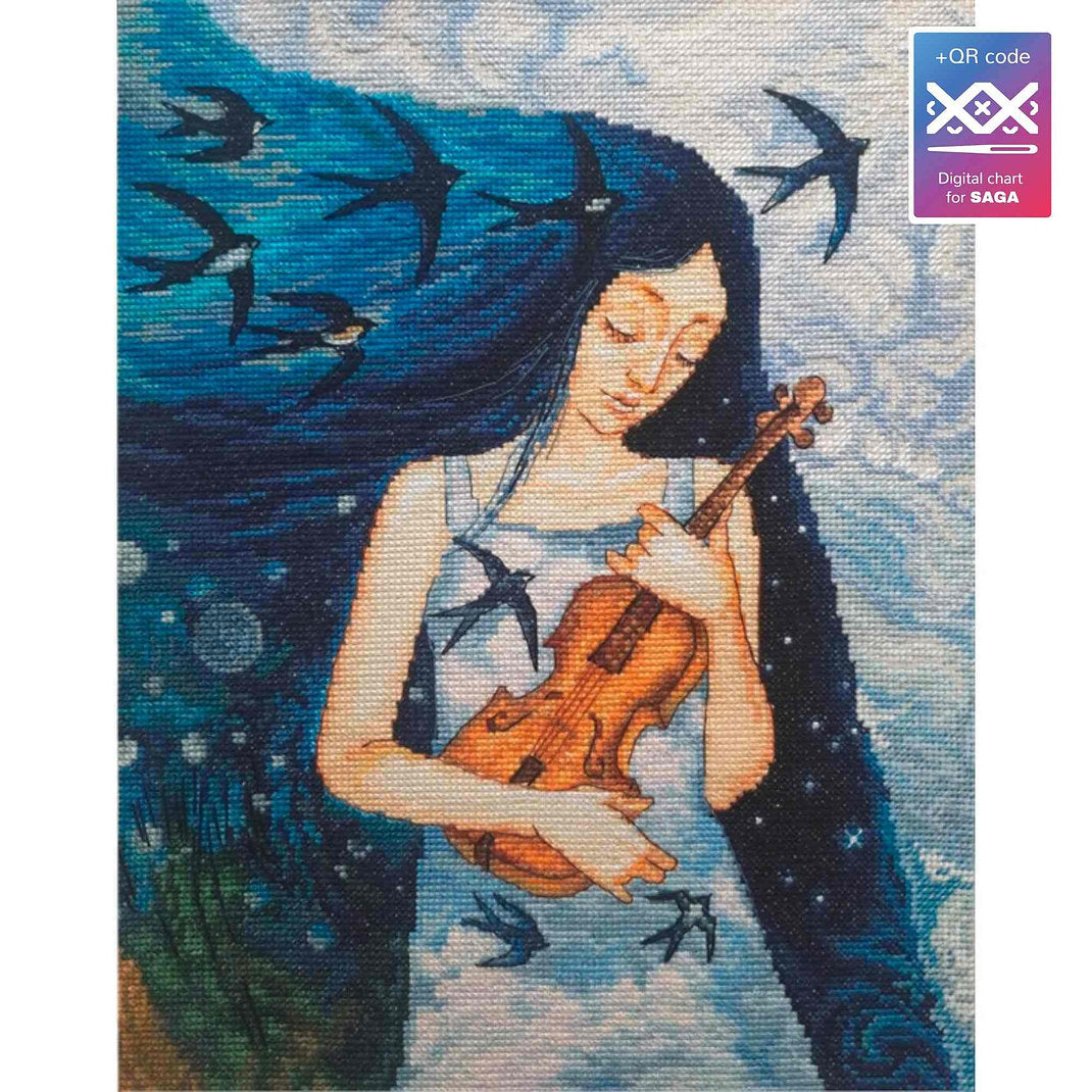 Kit de Punto de Cruz Contado "Melody Girl" – RTO M896