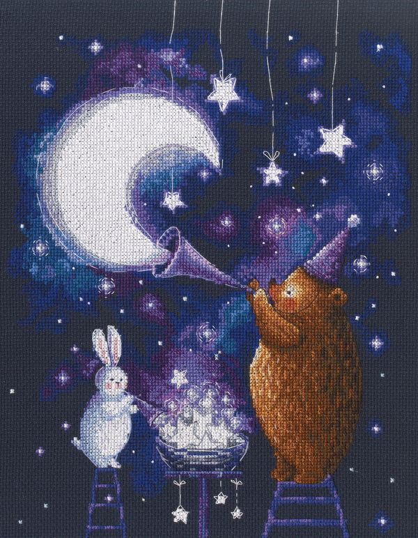 Kit de Punto de Cruz RTO Bear Magic Bunny – M950