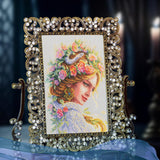 Counted Cross Stitch Kit - Woman Flowers Snake RTO M1047