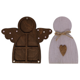 Wooden Angelic Bead Organizer - Wizardi Crafts KF027/100P