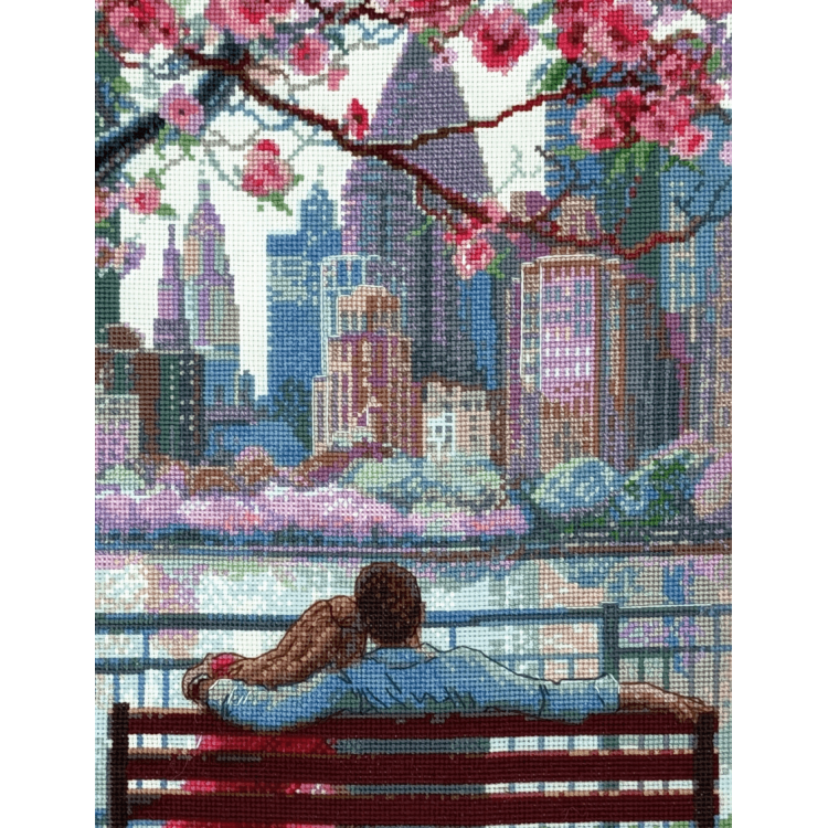 Kit de Punto de Cruz - Aine Collection "Blooming New York" A1015