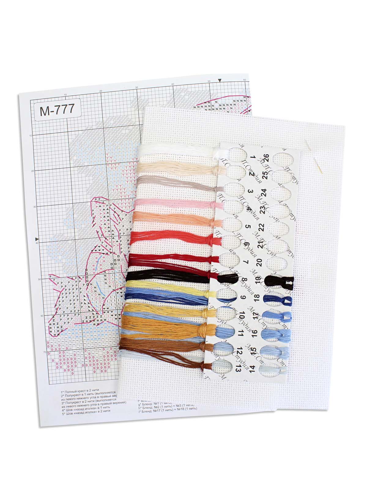 Vista adicional de Kit de punto de cruz MP Studia SM-777 – Beach Holiday 14x20 cm