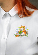 Cross Stitch Kit "Cute Cat" SV-812 by MP Studio