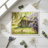 Kit de Punto de Cruz "En Casa de la Abuela" SANU-08