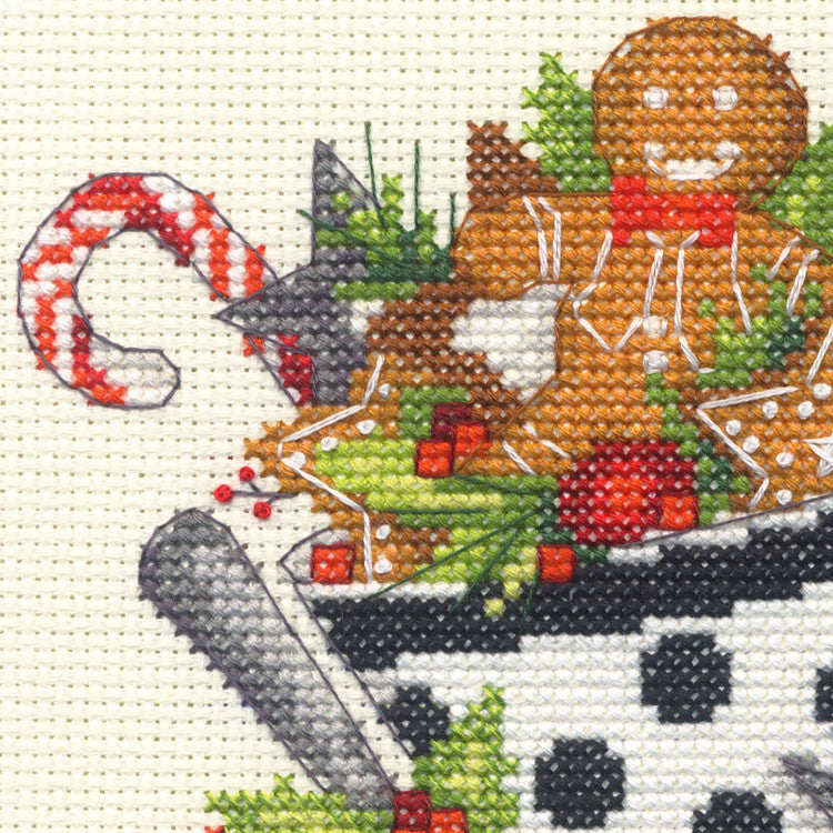 Kit Punto Croce: Christmas Tea (70-09625) di Dimensions