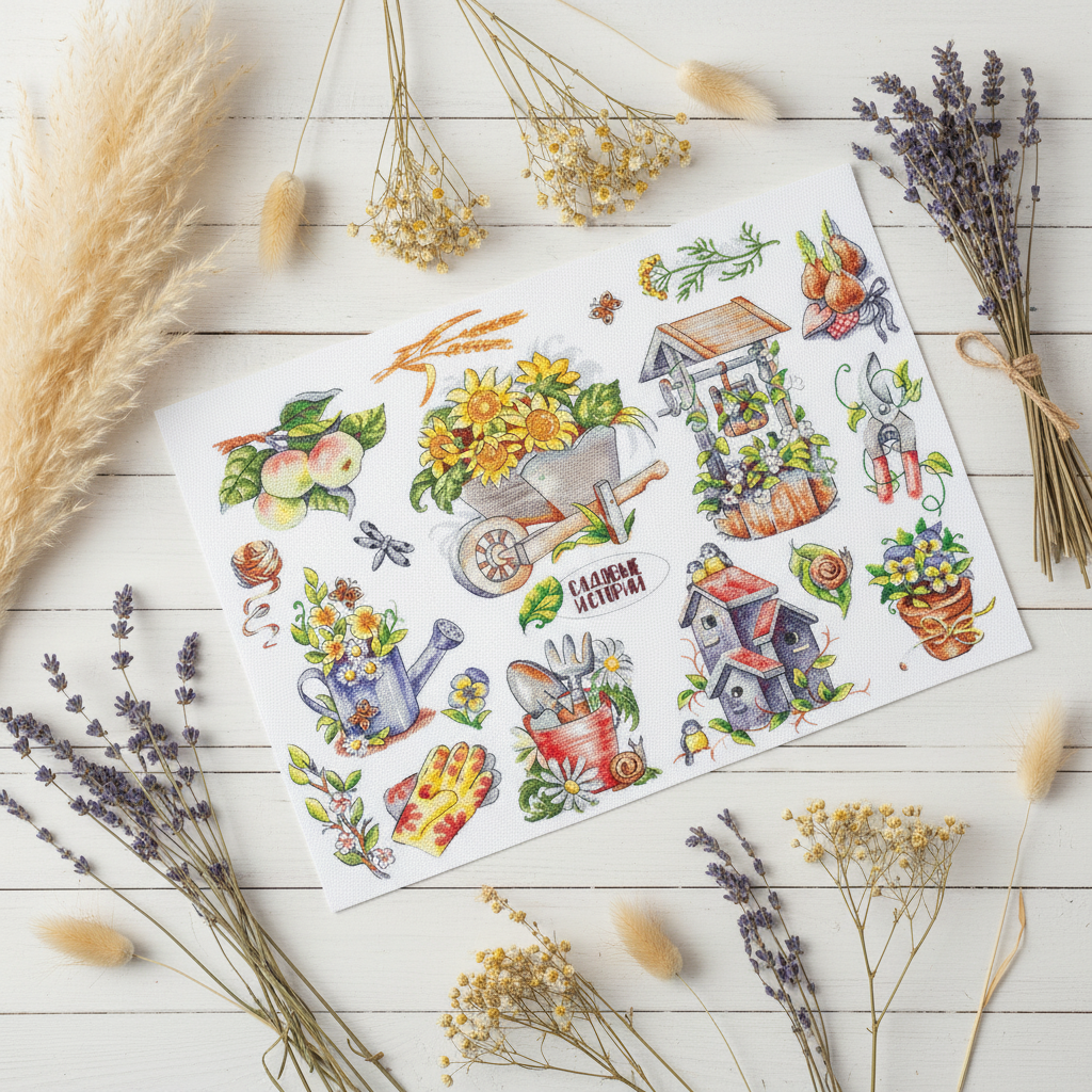 Cross stitch kit "Garden Stories" SANS-68 Andriana