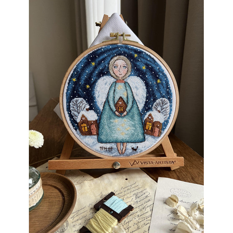 Kreuzstich-Set Andriana SANA-09 Guardian Angel 18 x 18 cm