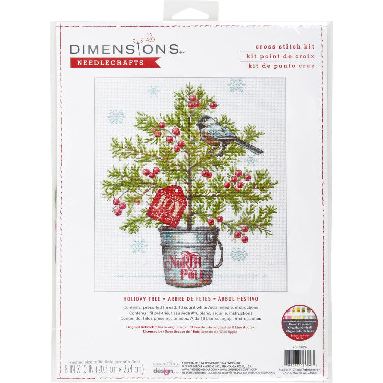 Kit de Punto de Cruz: Holiday Tree (70-09624) de Dimensions