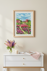 Cross stitch kit "Landscape with lupines" SANP-67 Andriana