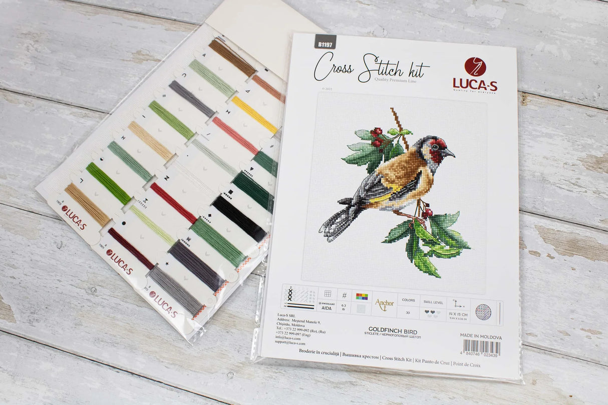 Goldfinch bird - B1197 Luca-S - Cross Stitch Kit