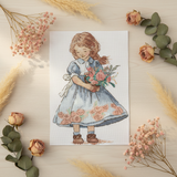 Kit de point de croix "Spring Girl" SAND-35 Andriana