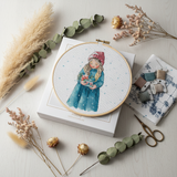 Kit de point de croix "Winter Girl" SAND-37 Andriana