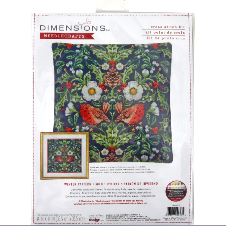 Kit de Punto de Cruz: Winter Pattern 70-09617 de Dimensions