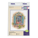 Cross Stitch Kit "Window with Flowers" DE-7433
