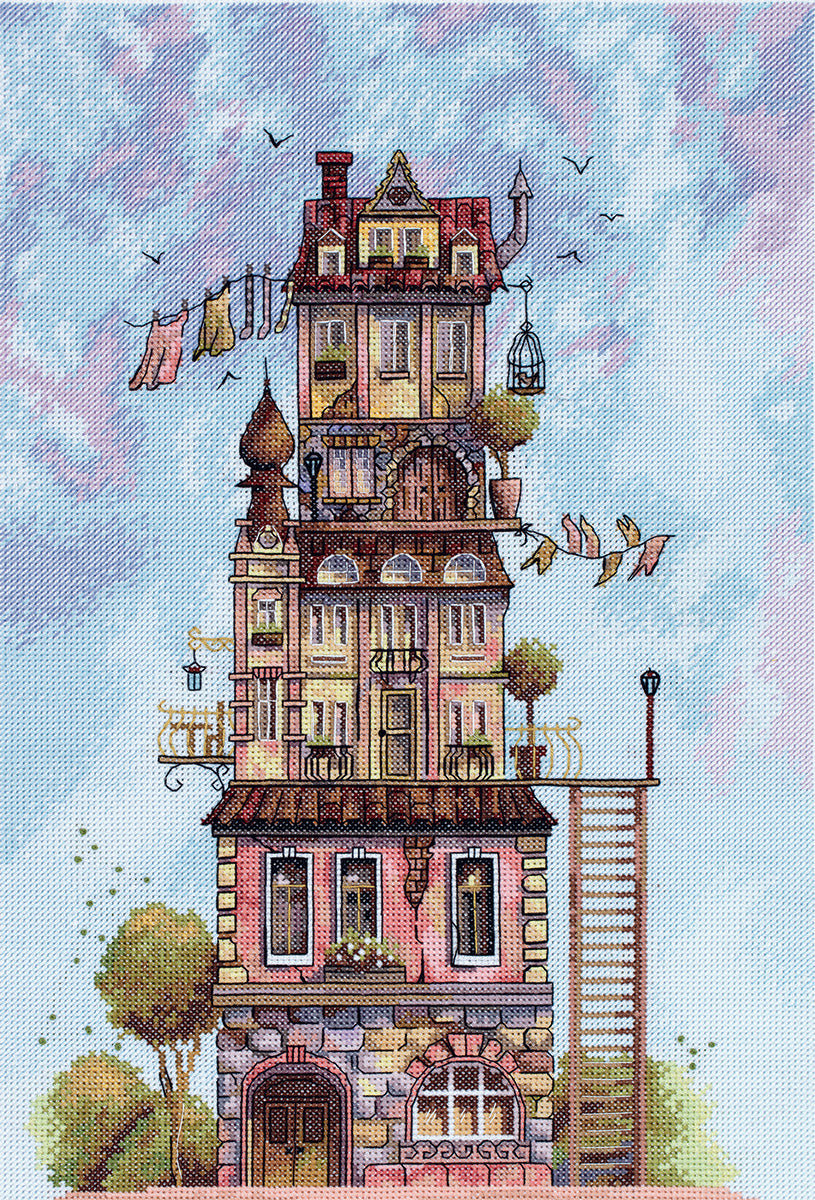 PANNA Cross Stitch Kit "The Wind Blows in the Attic" PGM-7461