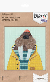 KLART Cross Stitch Kit "Walrus Fisherman" 8-550