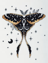 PANNA Cross Stitch Kit "Black Gold. Moth" PJ-7495