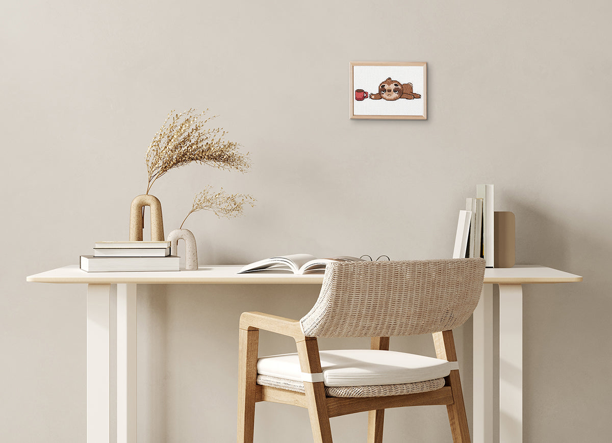 Kit de punto de cruz KLART "Lazy Morning" 12-067