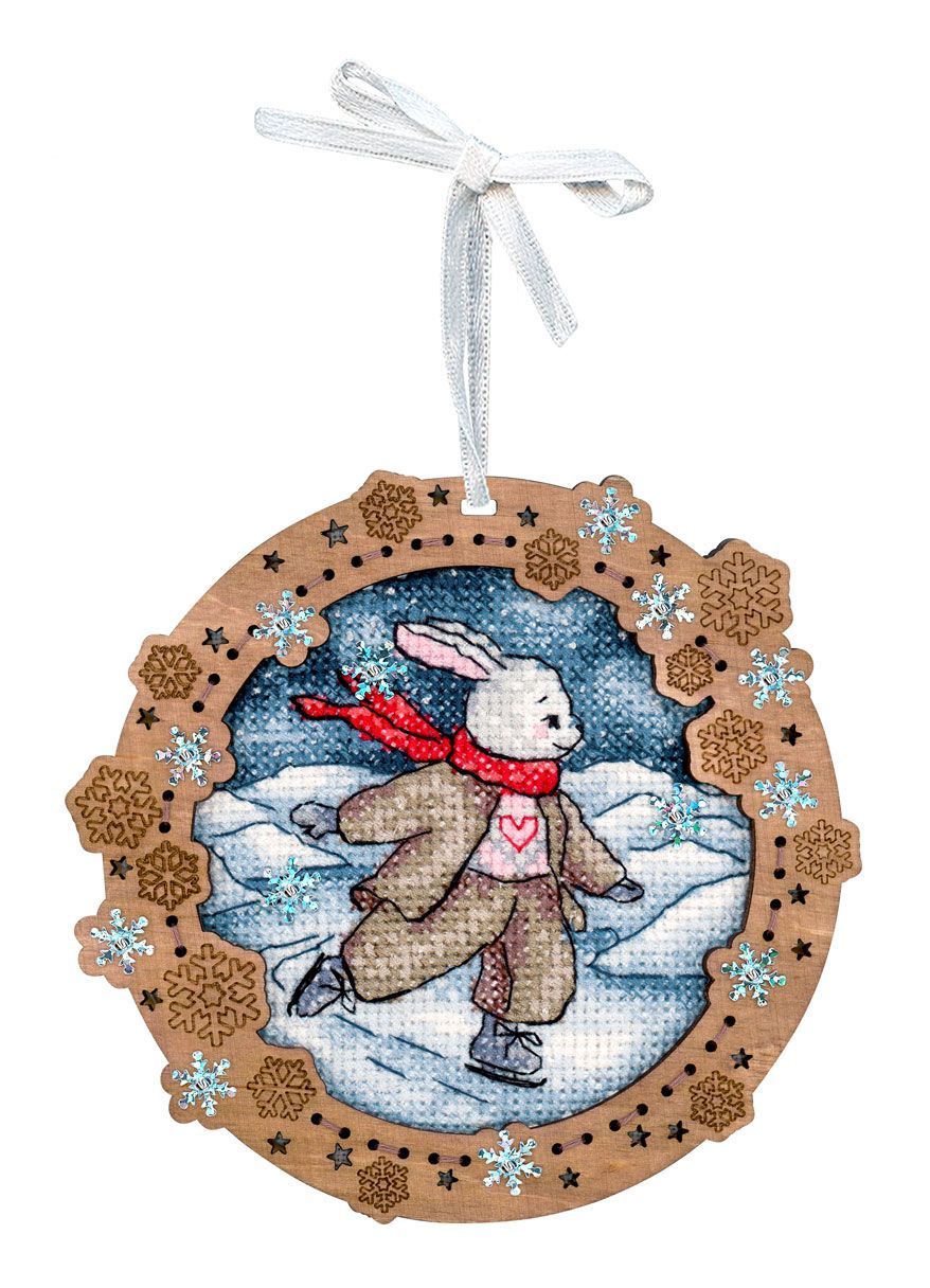 Kit con abalorios MP Studia SO-134 – Bordado en / Miniatura Sobre el hielo del río 11x12 cm