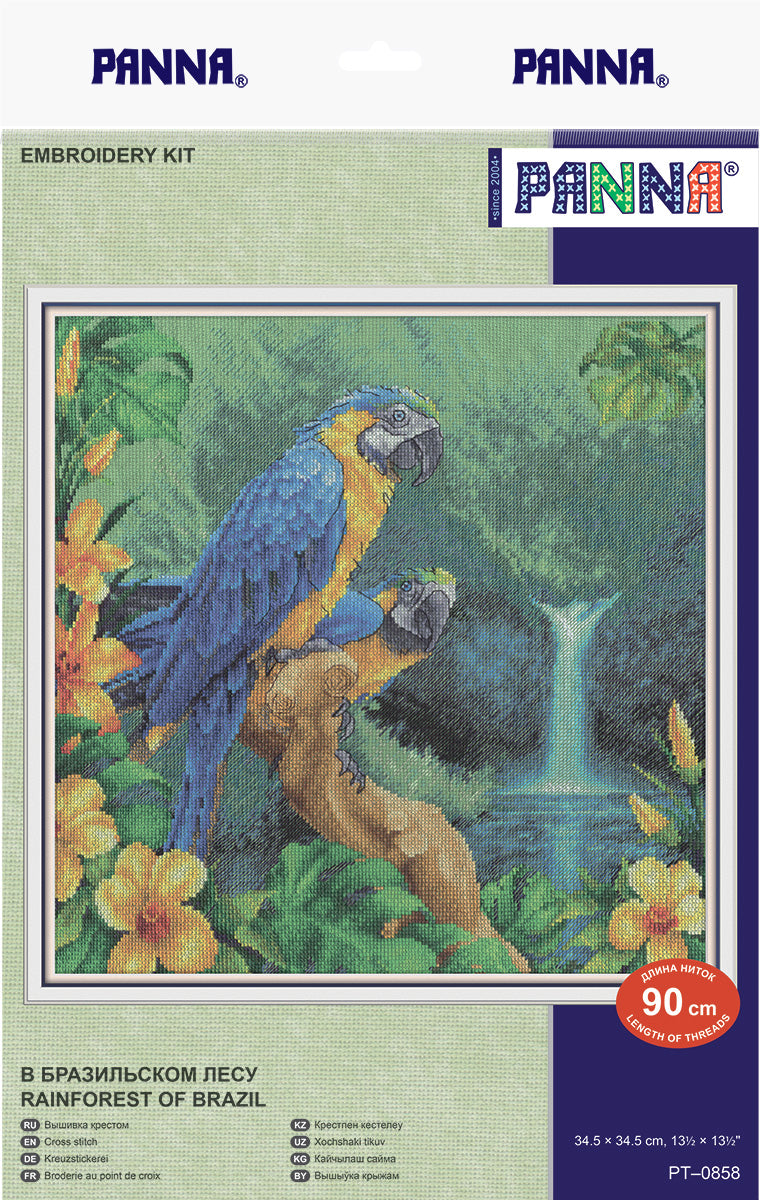 Cross Stitch Kit "Brazilian Rainforest" PT-0858